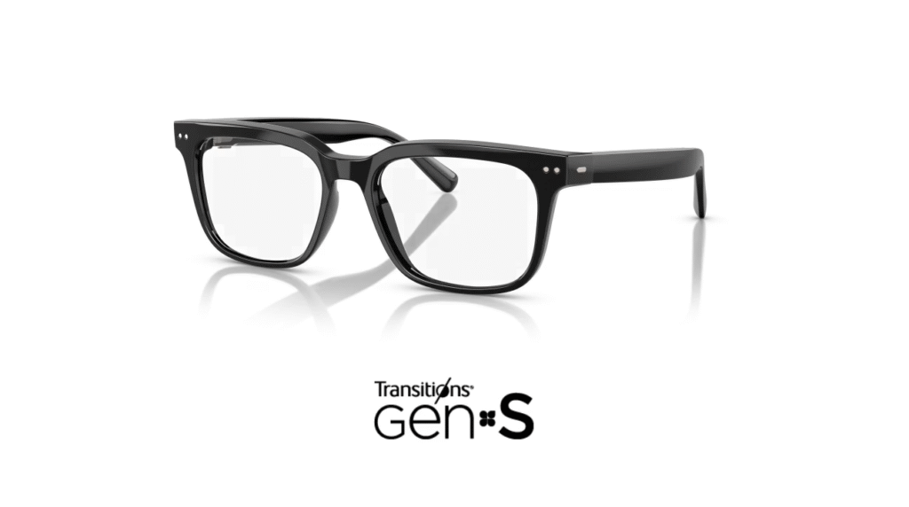 Gafas Nuance modelo Square en negro brillante en óptica y audición en Bilbao